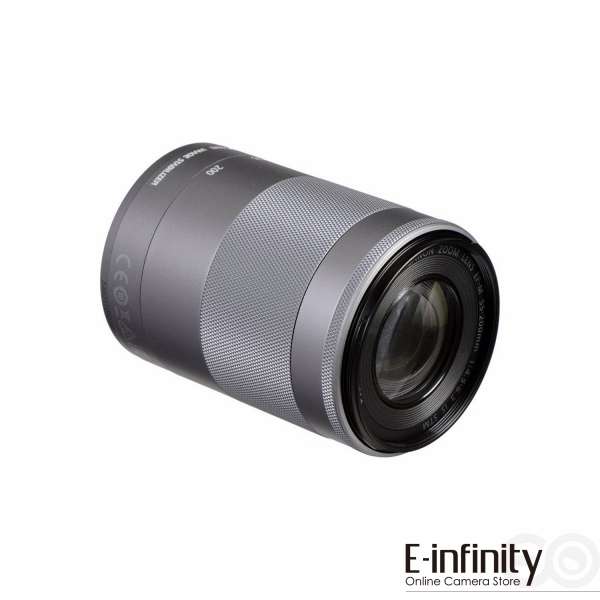 Canon EF-M 55-200mm f/4.5-6.3 IS STM Lens F4.5-6.3 (Silver) (White Box)