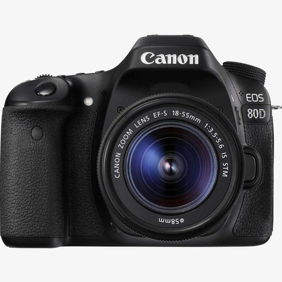 Canon EOS 80D Digital SLR Camera + 18-55mm f/3.5-5.6 IS STM Lens