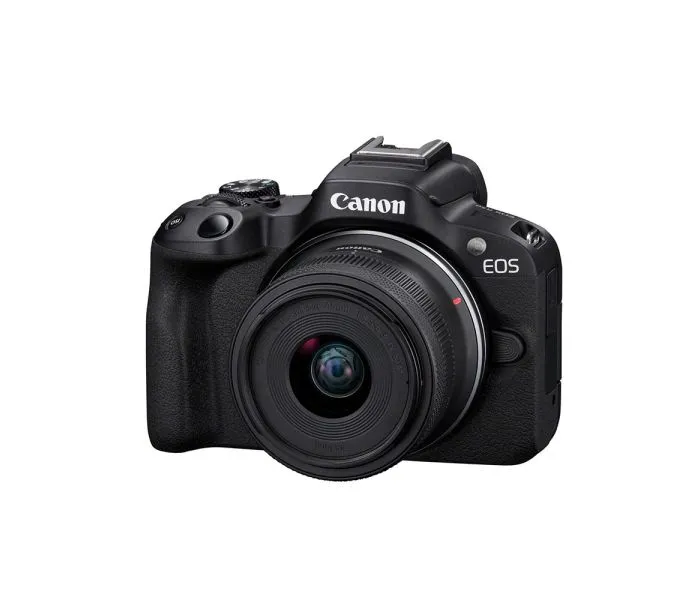 Canon EOS R50 Mirrorless Digital Camera with 18-45mm f/4.5-6.3 Lens (Black)