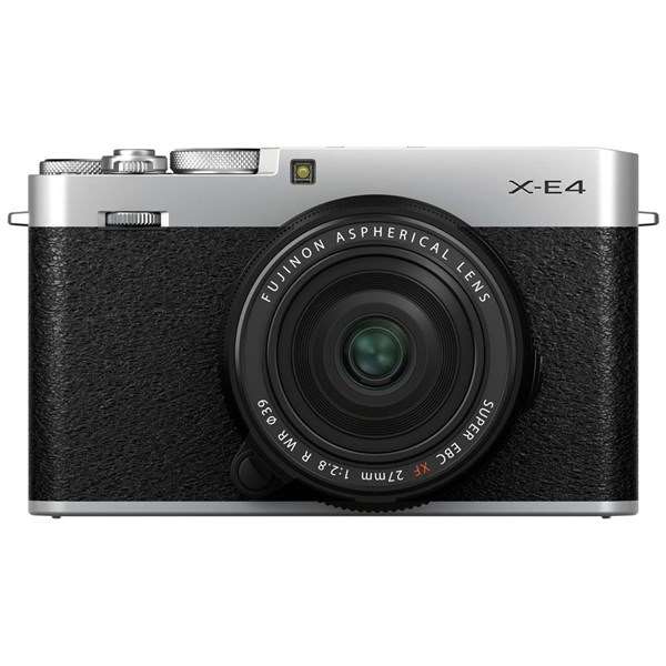 Fujifilm X-E4 Mirrorless Digital Camera with 27mm f/2.8 R WR Lens (Silver)