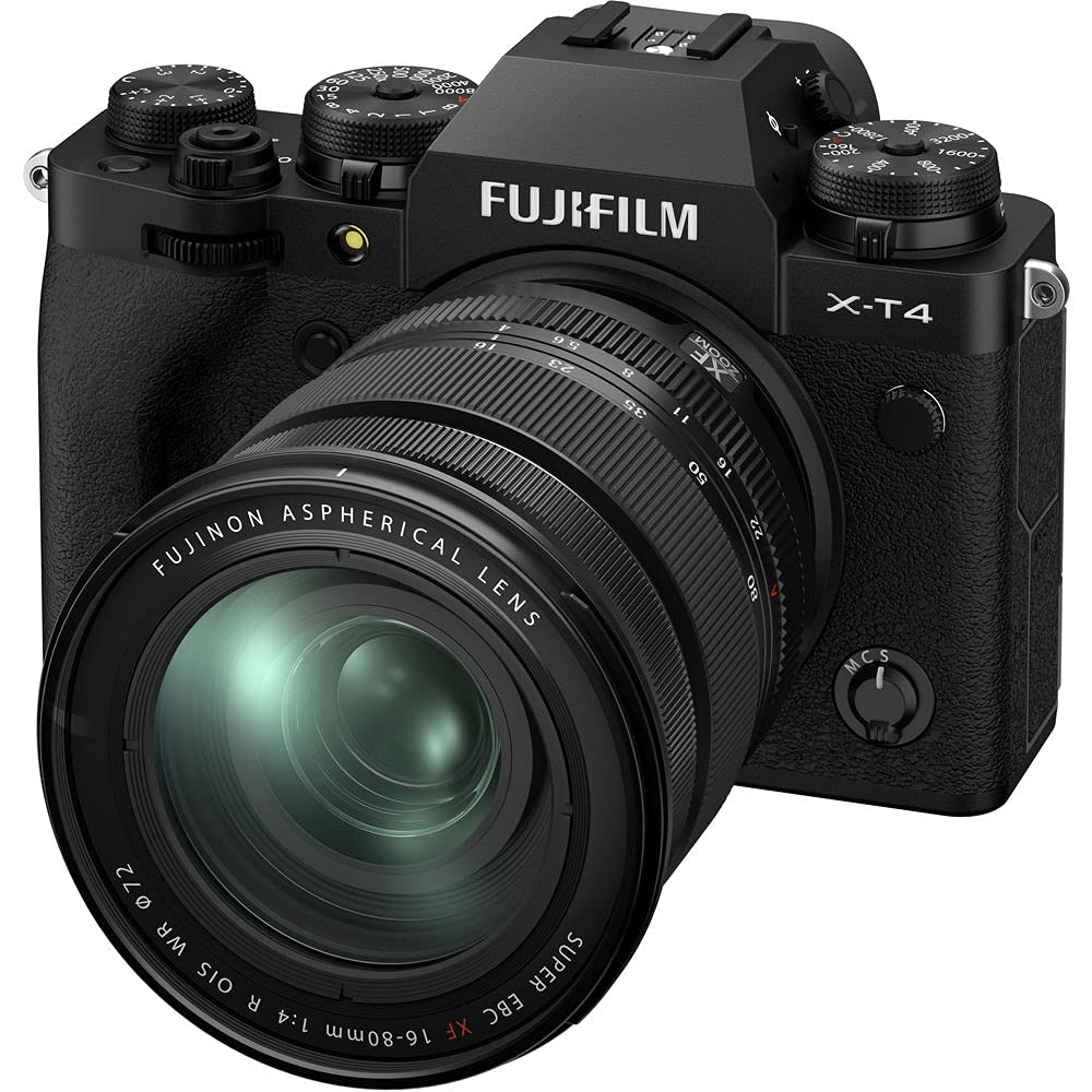 Fujifilm X-T4 Mirrorless Digital Camera with 16-80mm Lens Kit (Black)
