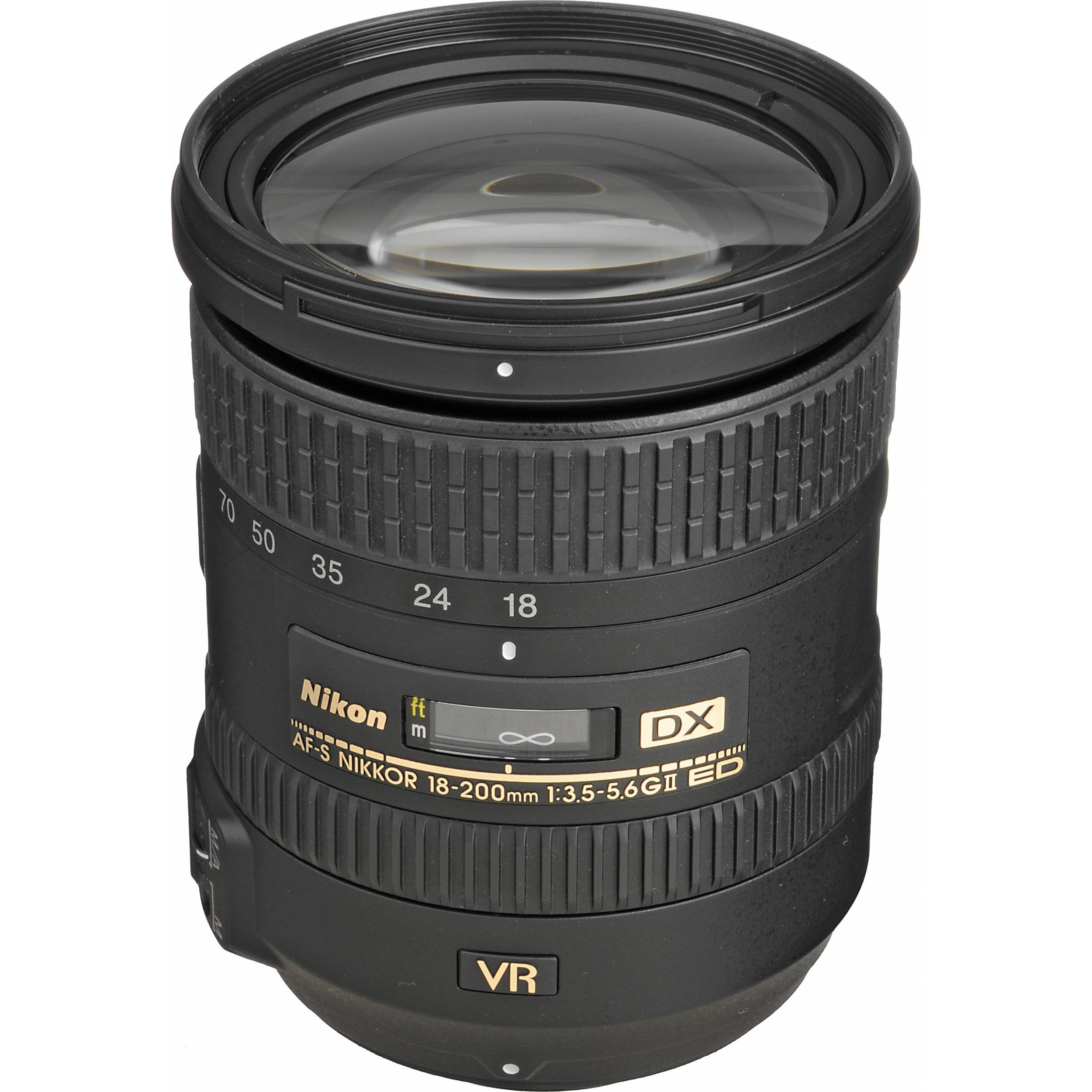 Nikon AF-S DX Nikkor 18-200mm f/3.5-5.6G ED VR II Lens (Gold Retail Box)