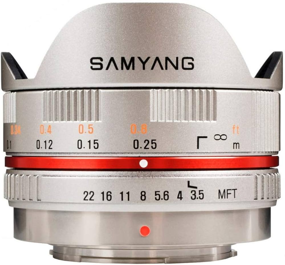 Samyang 7.5 mm f/3.5 UMC Fish-eye MFT Silver for Micro 4/3