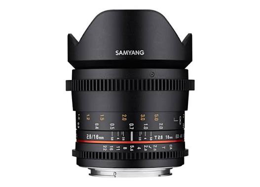 Samyang VDSLR 16mm T2.6 ED AS UMC Cine Lens for Canon EF