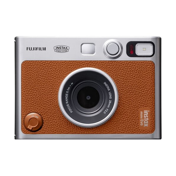 Fujifilm Instax Mini Evo Hybrid Instant Camera - Brown