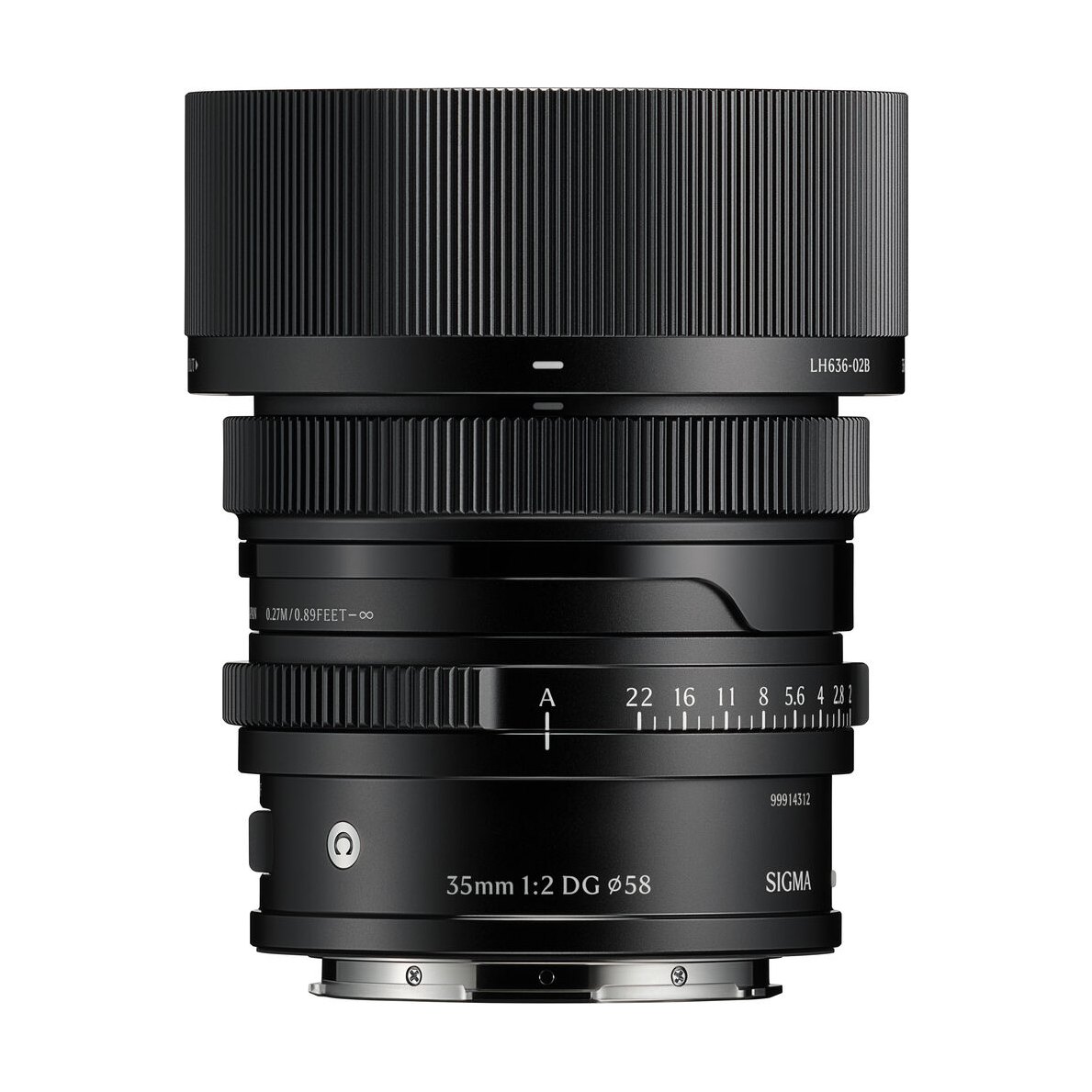 Sigma 35mm f2 DG Contemporary Lens for L-Mount - Black