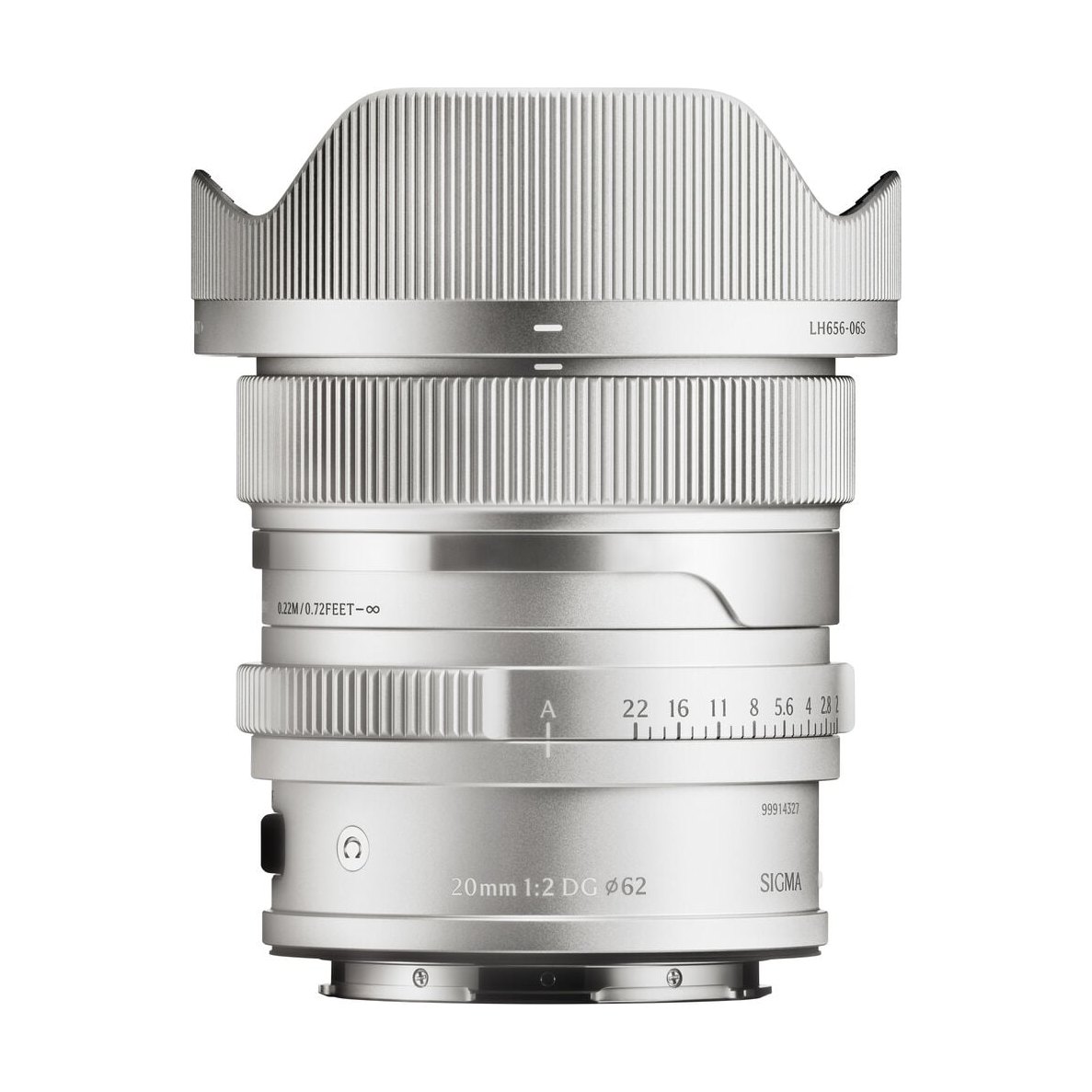 Sigma 20mm f2 DG Contemporary Lens for L-Mount - Silver