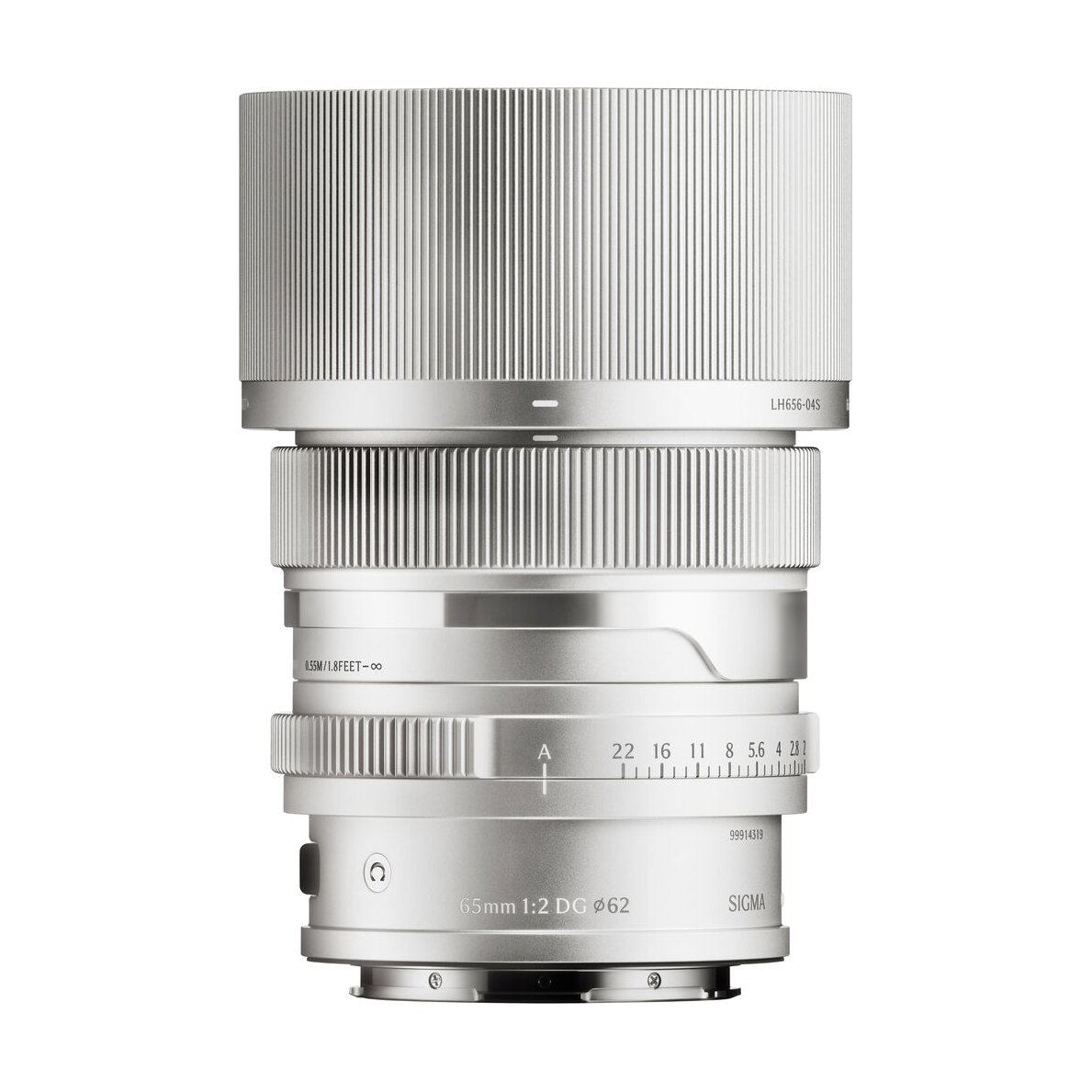 Sigma 65mm f2 DG Contemorary Lens for L-Mount - Silver