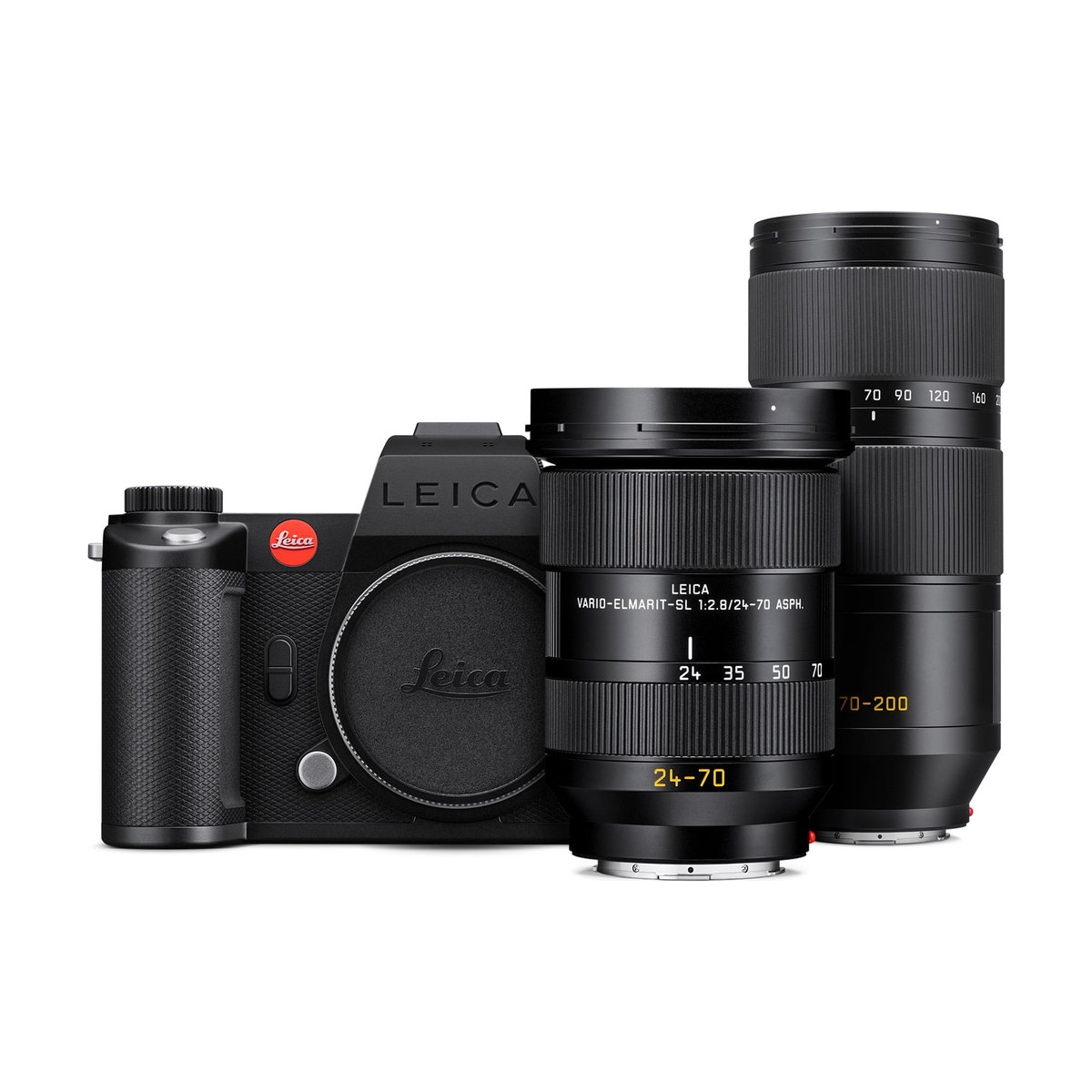 Leica SL3-S with 24-70mm f2.8 and 70-200mm f2.8 Vario-Elmarit-SL ASPH Lens - Black Anodised